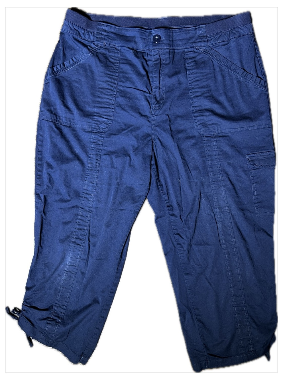 Women’s Navy Cropped Utility Pants